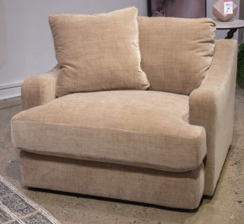 ChloeeAnne - Chair And A Half - Honey Arm Chairs by Benchcraft® - Walls Furniture & Mattress
