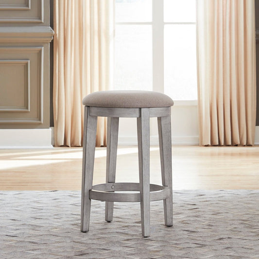 Ocean Isle - Upholstered Console Stool Counter Height (24" - 27") by Liberty Furniture - Walls Furniture & Mattress