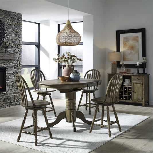 Carolina Crossing - Gathering Table Set 5 Piece Dining Room Sets by Liberty Furniture - Walls Furniture & Mattress