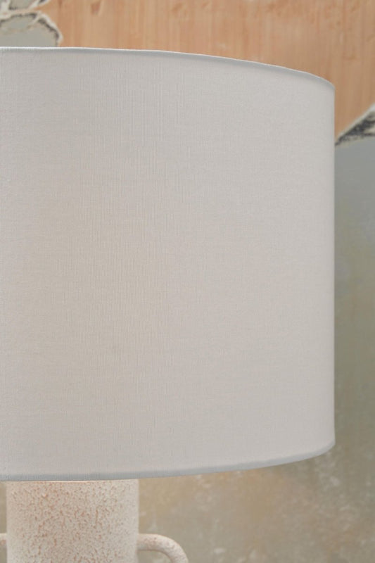 Perringhill - Metal Table Lamp - Distressed White Table Lamps by Signature Design by Ashley® - Walls Furniture & Mattress