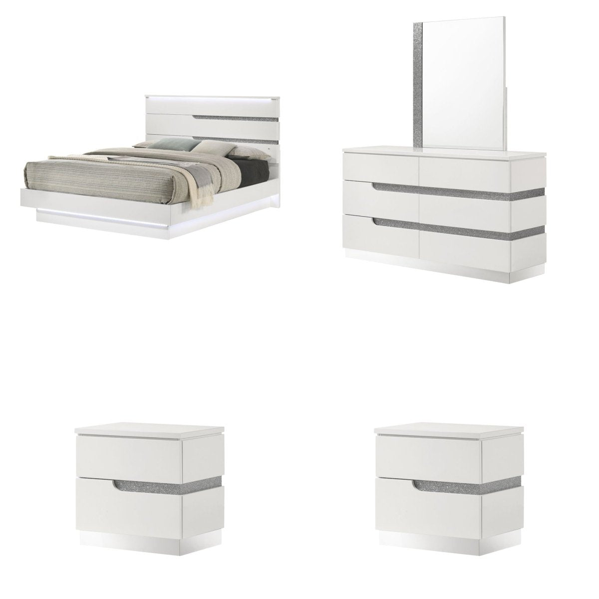 Paradox - Bedroom Set 5 Piece Bedroom Sets by New Classic - Walls Furniture & Mattress