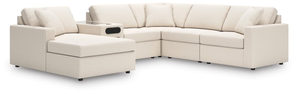 Modmax - Sectional - Oyster Stationary Sectionals by Signature Design by Ashley® - Walls Furniture & Mattress