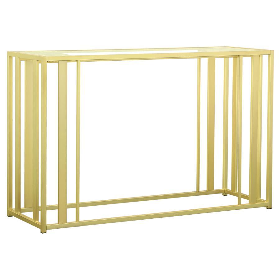 Adri - Glass Top Entryway Sofa Console Table Console Tables by Coaster Fine Furniture - Walls Furniture & Mattress