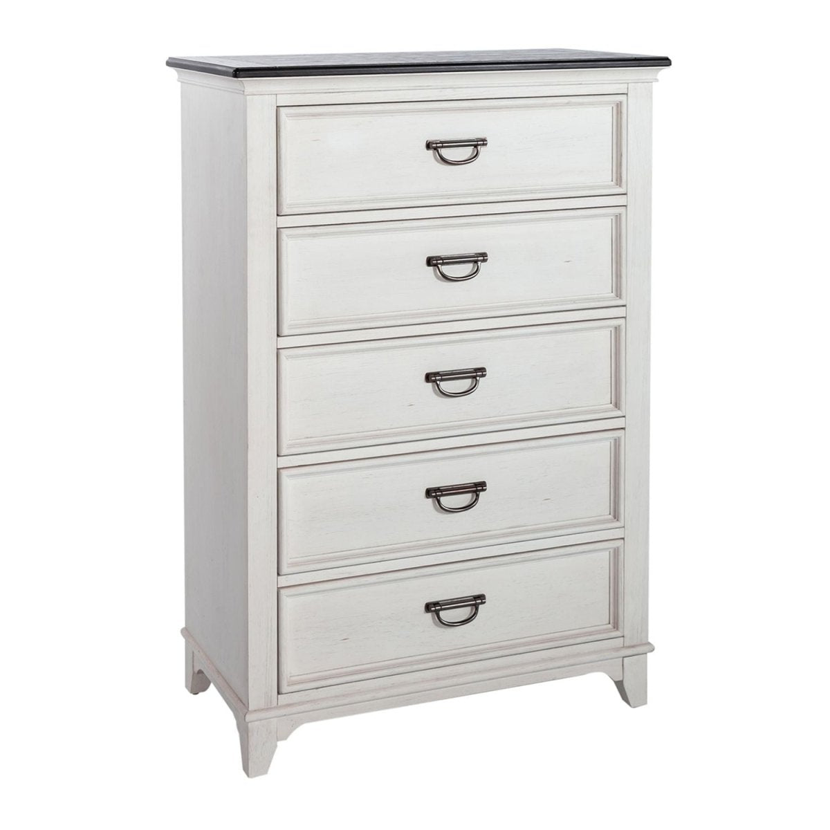 Allyson Park - 5 Drawer Chest - White Accent Chests by Liberty Furniture - Walls Furniture & Mattress