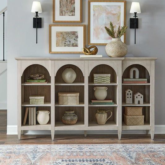 Pavilion - Breakfront Accent Cabinet - Natural Accent Cabinets by Liberty Furniture - Walls Furniture & Mattress