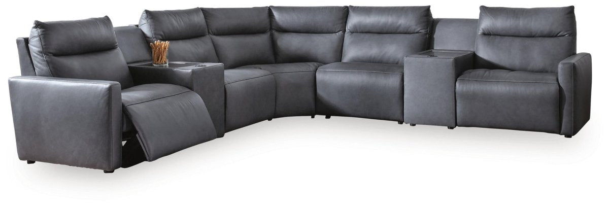 ModZ - Power Reclining Sectional Reclining Sectionals by Benchcraft® - Walls Furniture & Mattress