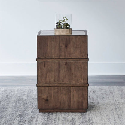 Shaker Lakes - Chairside Table - Harvest Brown Chair Side Tables by Liberty Furniture - Walls Furniture & Mattress
