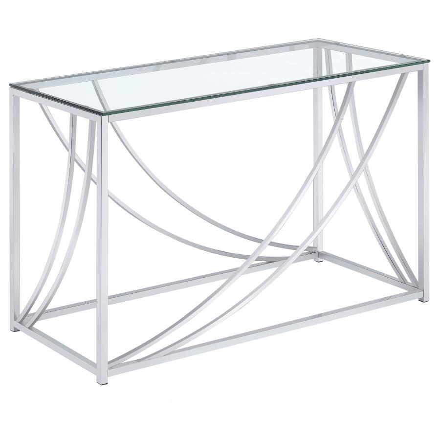 Lille - Glass Top Entryway Sofa Console Table Accents End Tables by CoasterEssence - Walls Furniture & Mattress