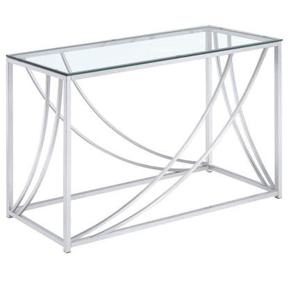 Lille - Glass Top Entryway Sofa Console Table Accents End Tables by CoasterEssence - Walls Furniture & Mattress