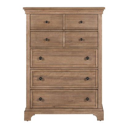 Haven Hills - 5 Drawer Chest - Camel Beige Accent Chests by Liberty Furniture - Walls Furniture & Mattress