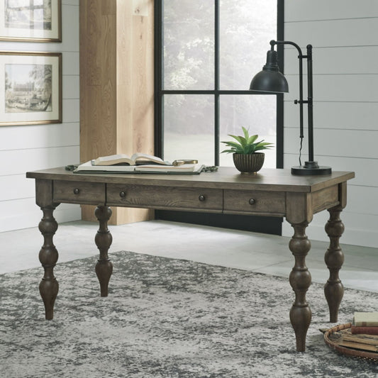 Americana Farmhouse - Writing Desk - Light Brown Writing Desks by Liberty Furniture - Walls Furniture & Mattress
