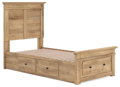 Makidern - Panel Storage Bed With 2 Under Bed Storage Units Storage Beds by Signature Design by Ashley® - Walls Furniture & Mattress