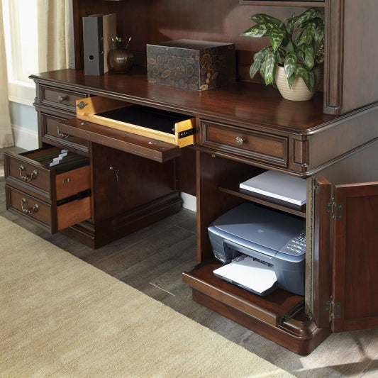 Brayton Manor - Credenza - Dark Brown Credenzas by Liberty Furniture - Walls Furniture & Mattress