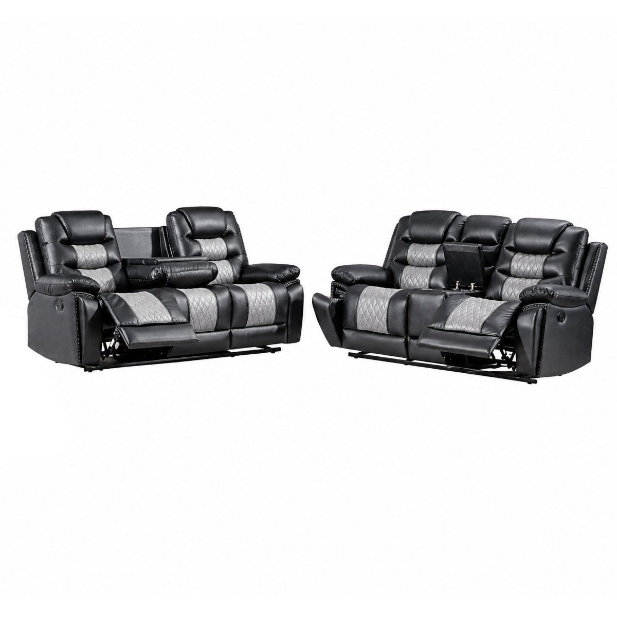 Nikko - Reclining Sofa Set Reclining Sofas & Loveseats by New Classic - Walls Furniture & Mattress