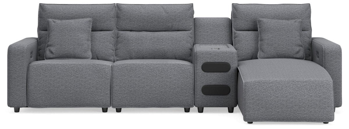 Modmax II - Reclining Sectional - Salt And Pepper Reclining Sectionals by Signature Design by Ashley® - Walls Furniture & Mattress