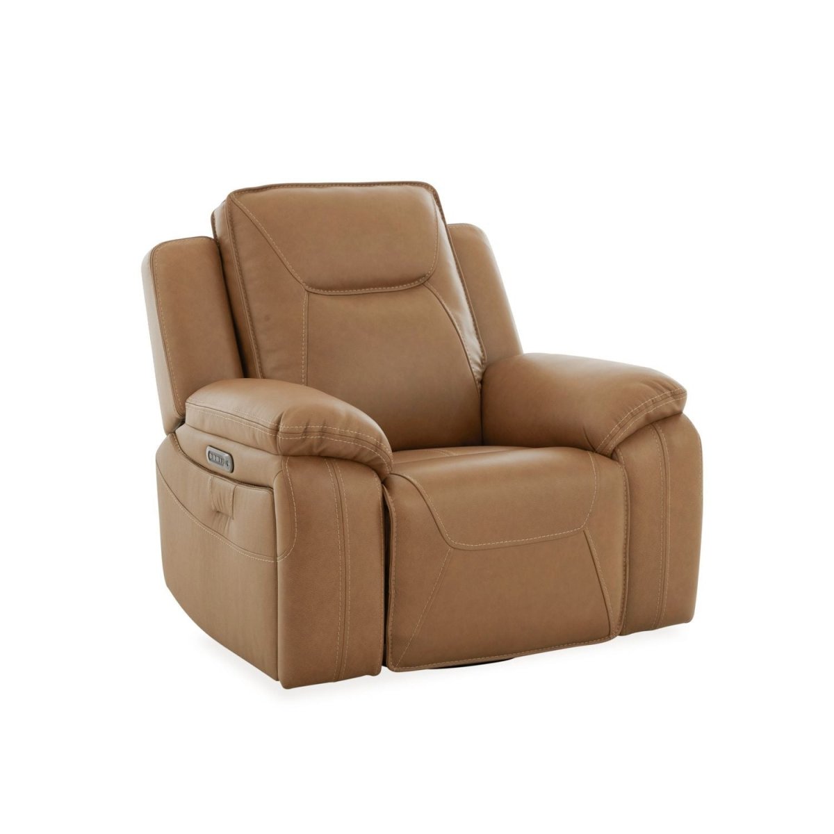 Callihan - Swivel Glider Recliner P3 - Brown Swivel Glider Chairs by Liberty Furniture - Walls Furniture & Mattress
