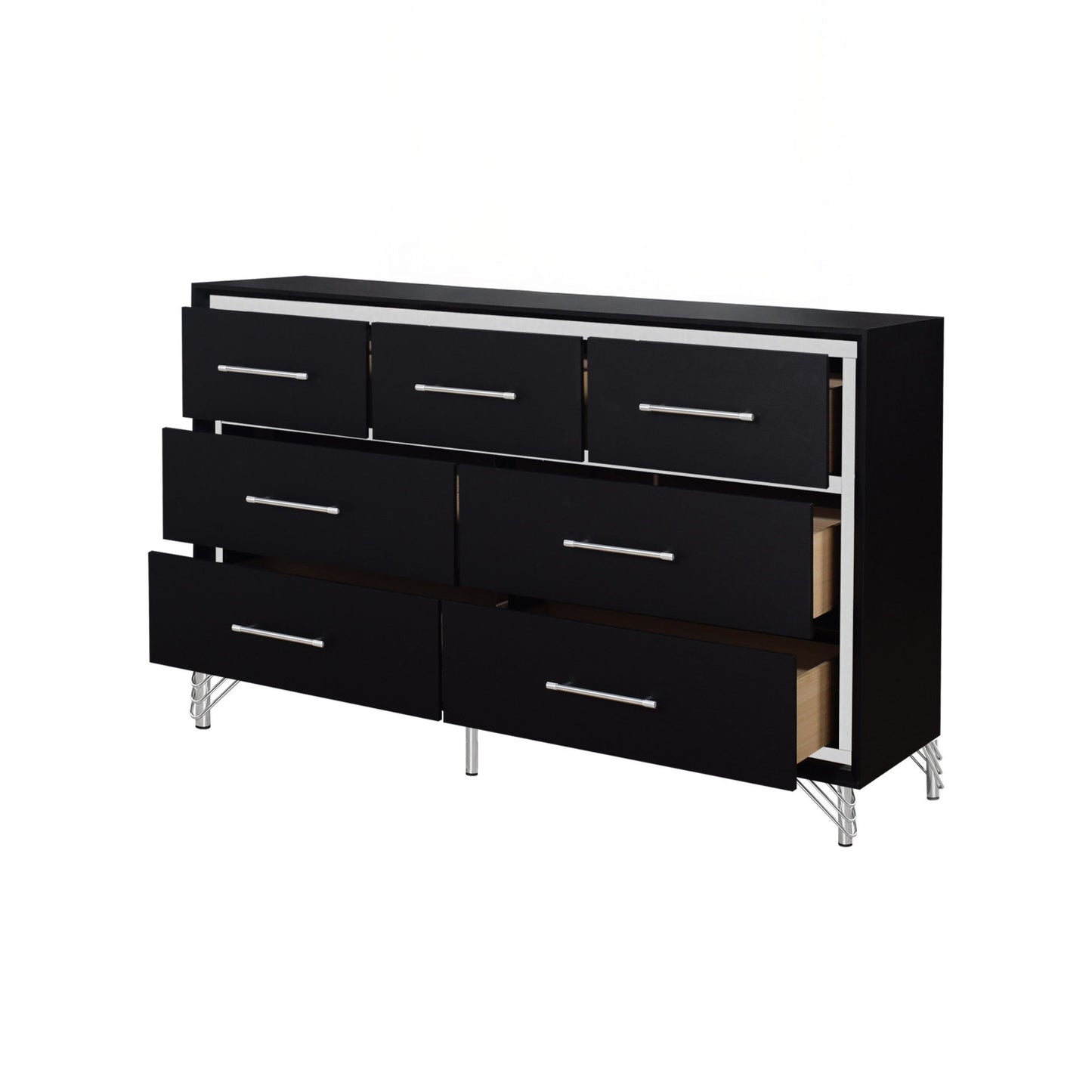 Ava - 7 Drawer Dresser - Ebony
