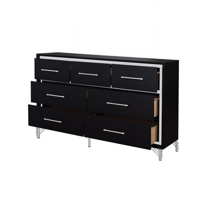 Ava - 7 Drawer Dresser - Ebony