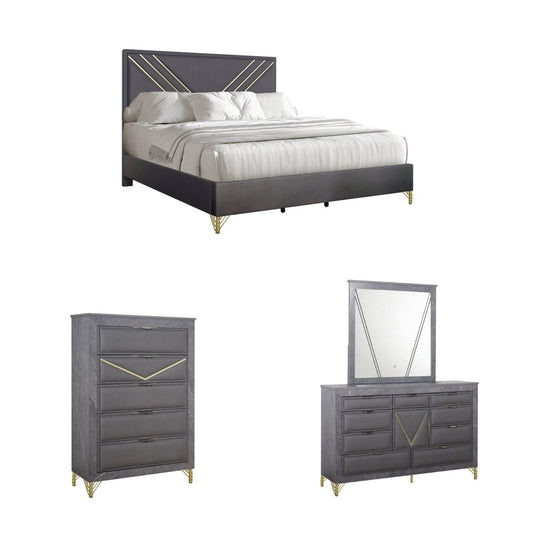Symmetry - Bedroom Set 4 Piece Bedroom Sets by New Classic - Walls Furniture & Mattress