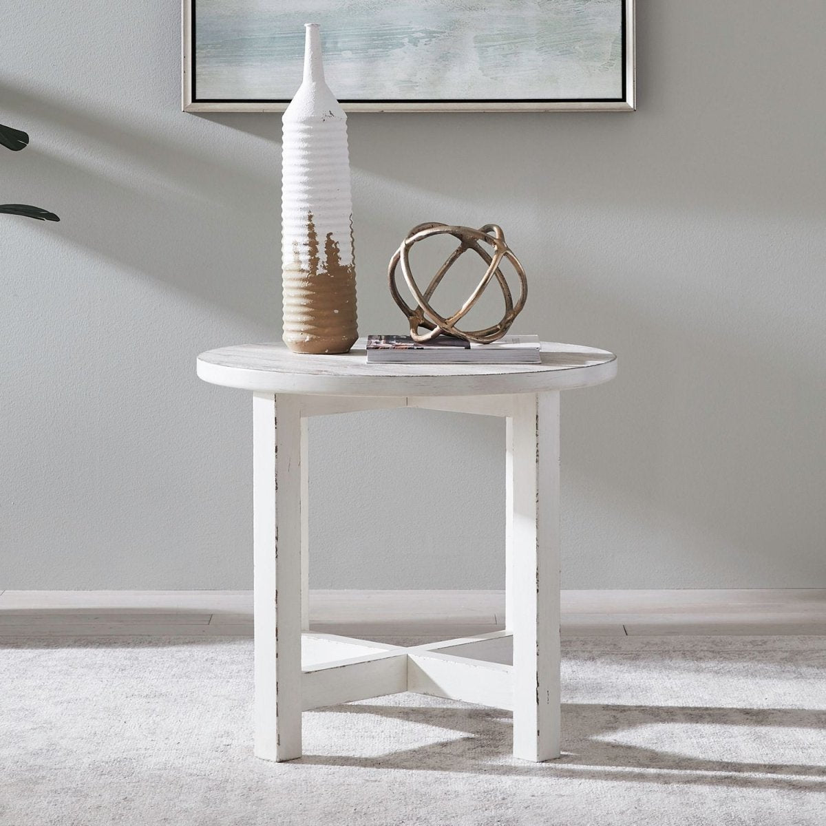 Backroads - Round Table Cocktail Tables by Liberty Furniture - Walls Furniture & Mattress