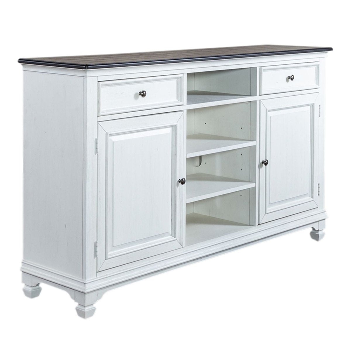 Allyson Park - 68" Highboy TV Console - White