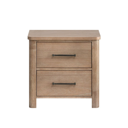 Anika - 2 Drawer Nightstand - Natural / Brown Accent Nightstands by New Classic - Walls Furniture & Mattress