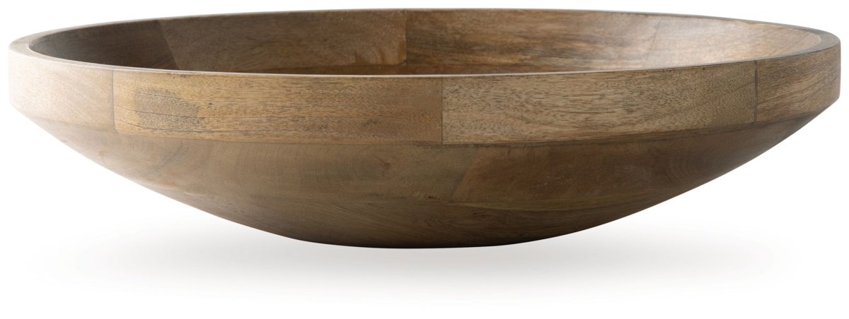 Clayburg - Bowl - Natural Brown Plates & Bowls by Signature Design by Ashley® - Walls Furniture & Mattress