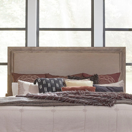 Canyon Road - Upholstered Panel Headboard With Lights Upholstered Headboards by Liberty Furniture - Walls Furniture & Mattress