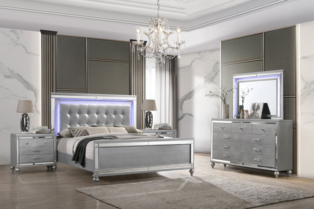 Valentino - Bedroom Set 4 Piece Bedroom Sets by New Classic - Walls Furniture & Mattress