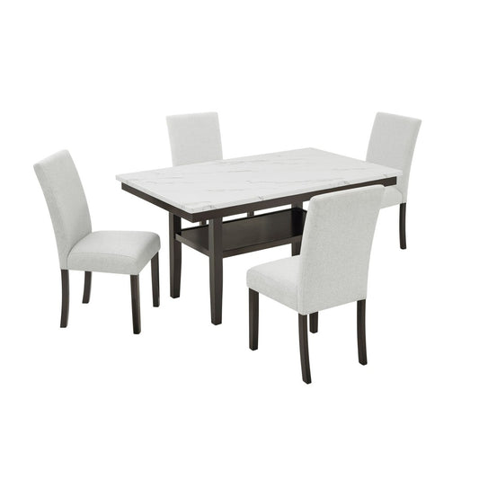 Carissa - Rectangle Dining Set 5 Piece Dining Room Sets by New Classic - Walls Furniture & Mattress