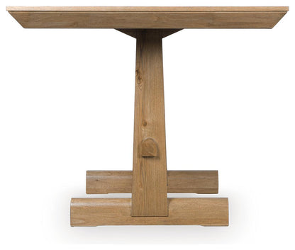 Ridgester - Rectangular Dining Room Counter Table - Light Brown Counter Tables by Benchcraft® - Walls Furniture & Mattress