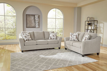 Willarae - 2 Pc. - Sofa, Loveseat - Taupe Stationary Sofas & Loveseats by Benchcraft® - Walls Furniture & Mattress