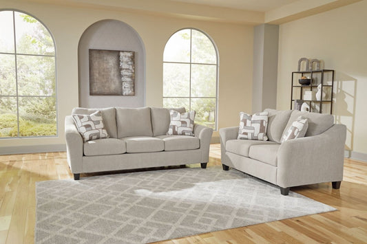 Willarae - 2 Pc. - Sofa, Loveseat - Taupe Stationary Sofas & Loveseats by Benchcraft® - Walls Furniture & Mattress