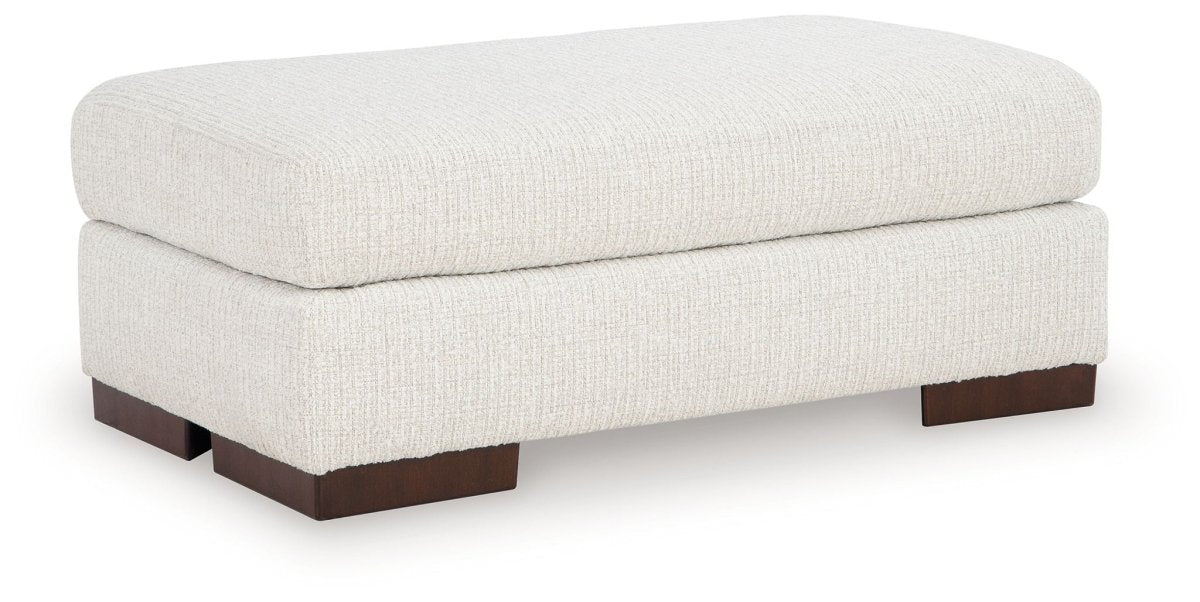 Hartside - Ottoman - Frosted Upholstered Ottomans by Benchcraft® - Walls Furniture & Mattress