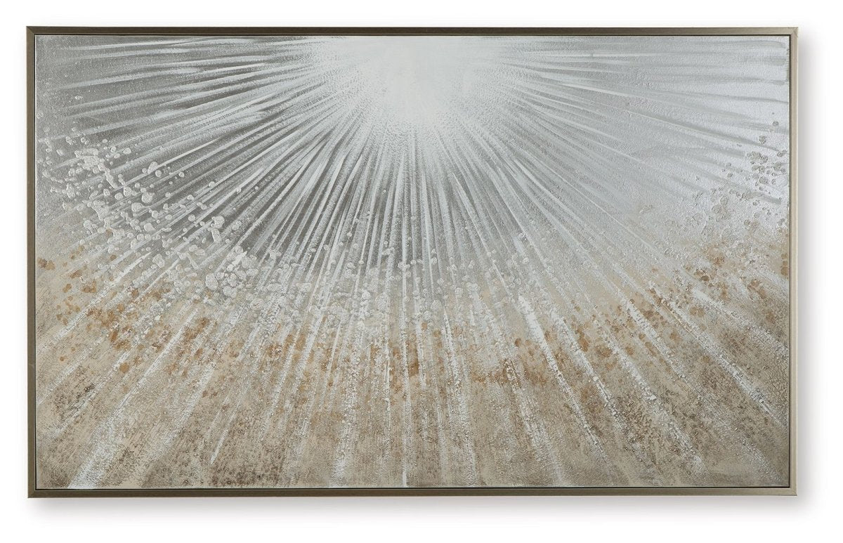 Waldard - Gray / Taupe / White - Wall Art Canvas Art by Signature Design by Ashley® - Walls Furniture & Mattress
