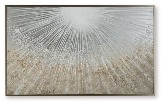 Waldard - Gray / Taupe / White - Wall Art Canvas Art by Signature Design by Ashley® - Walls Furniture & Mattress