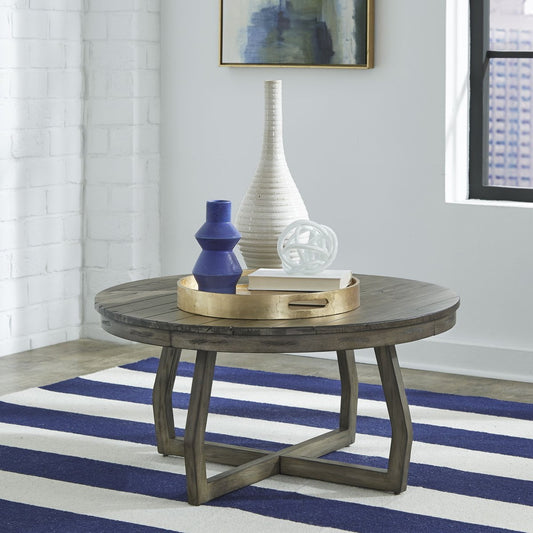 Hayden Way - Cocktail Table - Washed Gray Cocktail Tables by Liberty Furniture - Walls Furniture & Mattress