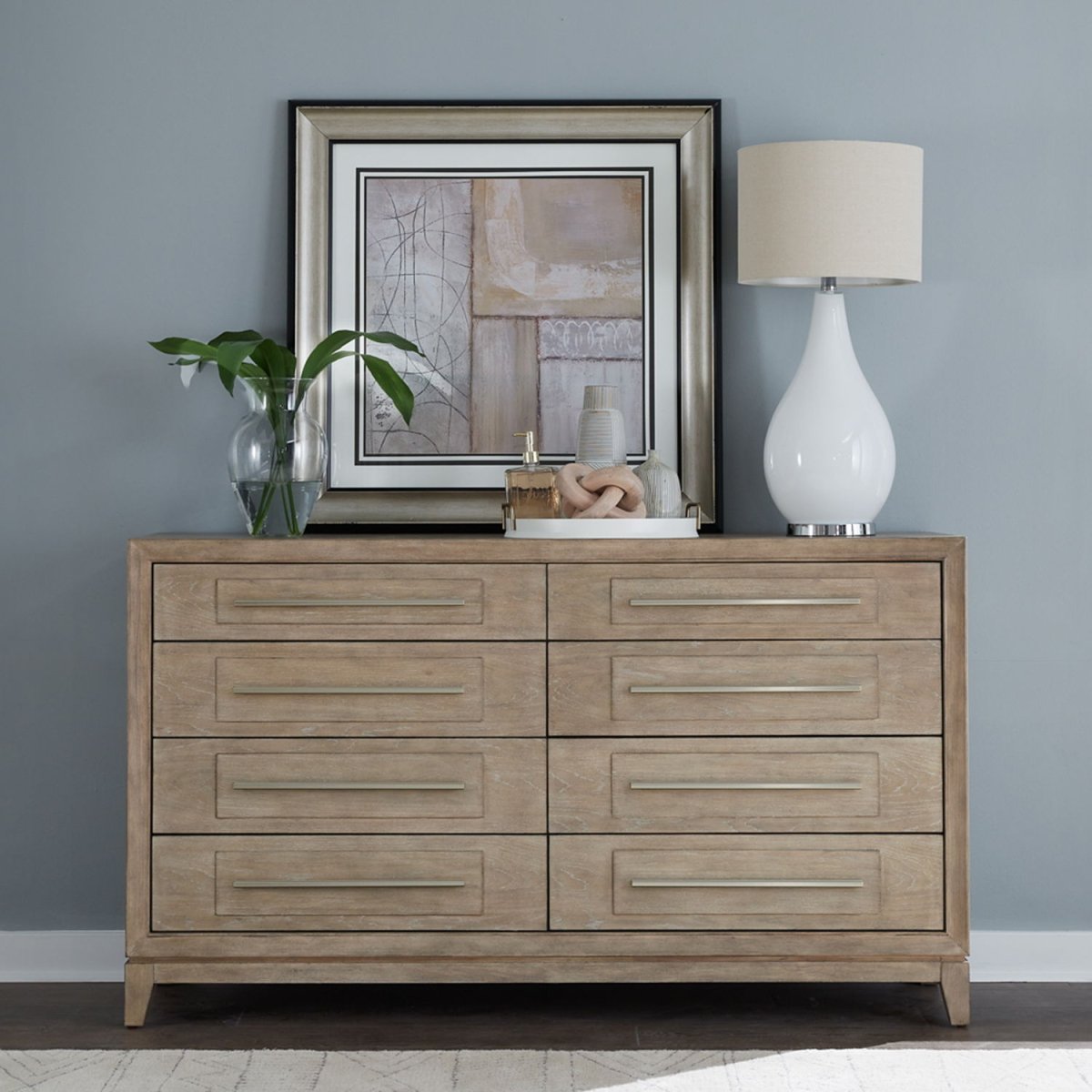 Brentwood - 8 Drawer Dresser - Sandstone Dressers by Liberty Furniture - Walls Furniture & Mattress