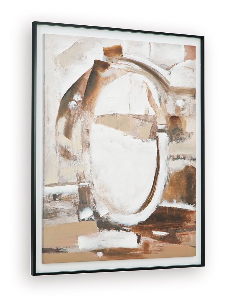 Bradlow - Wall Art - Brown / White / Black Canvas Art by Signature Design by Ashley® - Walls Furniture & Mattress