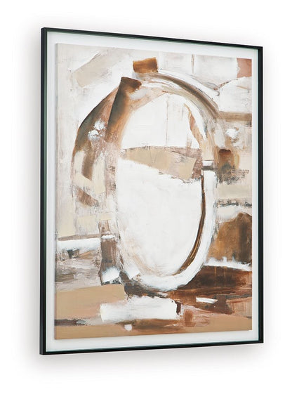 Bradlow - Wall Art - Brown / White / Black Canvas Art by Signature Design by Ashley® - Walls Furniture & Mattress