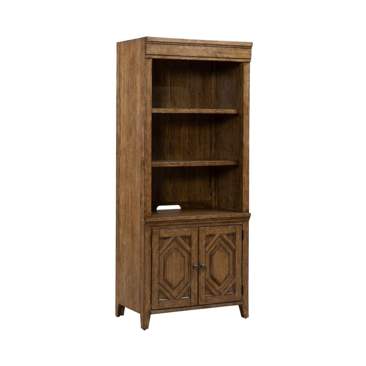Carolina Park - Bunching Bookcase - Brown Standard Bookcases by Liberty Furniture - Walls Furniture & Mattress