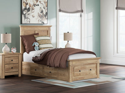 Makidern - Panel Storage Bed With 2 Under Bed Storage Units Storage Beds by Signature Design by Ashley® - Walls Furniture & Mattress