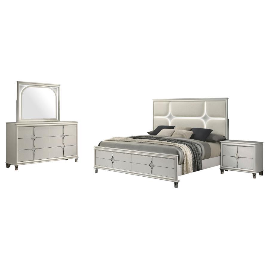 Olivia - Panel Bedroom Set 4 Piece Bedroom Sets by Coaster Fine Furniture - Walls Furniture & Mattress