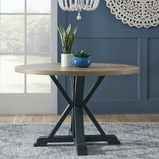 Lakeshore - Single Pedestal Table Dining Tables by Liberty Furniture - Walls Furniture & Mattress