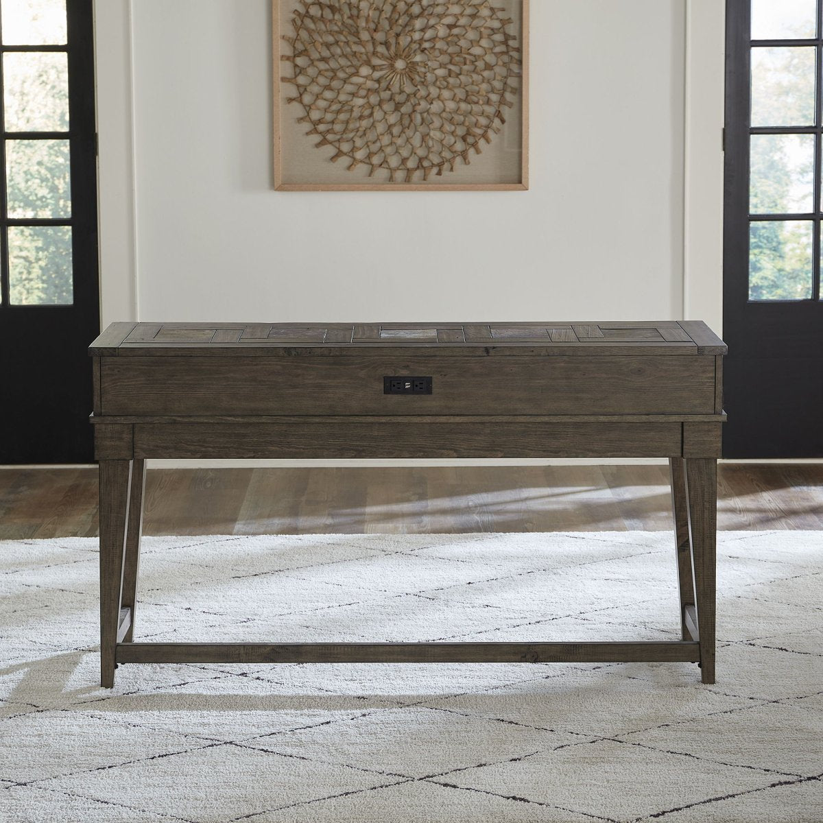 Arrowcreek - Console Bar Table - Dark Brown Console Tables by Liberty Furniture - Walls Furniture & Mattress