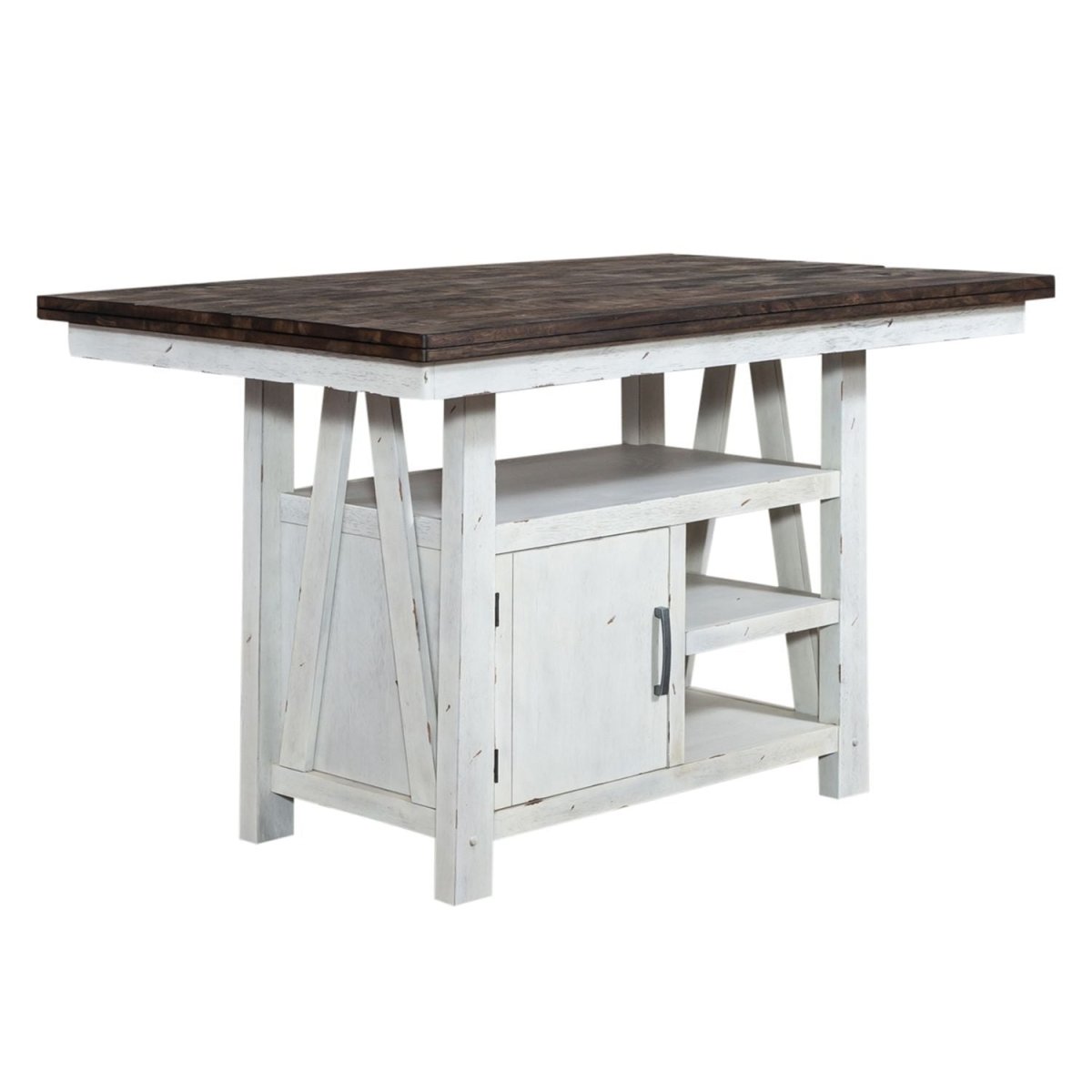 Farmhouse - 5 Piece Gathering Table Set - White 5 Piece Dining Room Sets by Liberty Furniture - Walls Furniture & Mattress