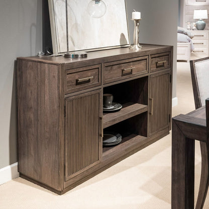 Modern Edge - Server - Brown Servers by Liberty Furniture - Walls Furniture & Mattress