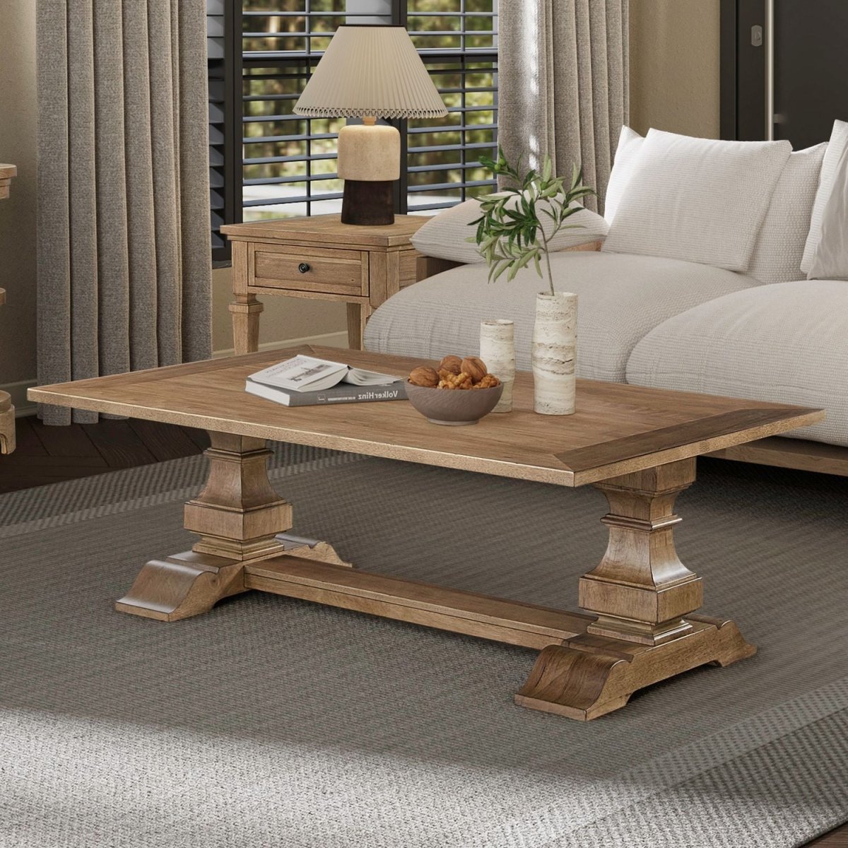 Haven Hills - Rectangular Cocktail Table - Camel Beige Cocktail Tables by Liberty Furniture - Walls Furniture & Mattress