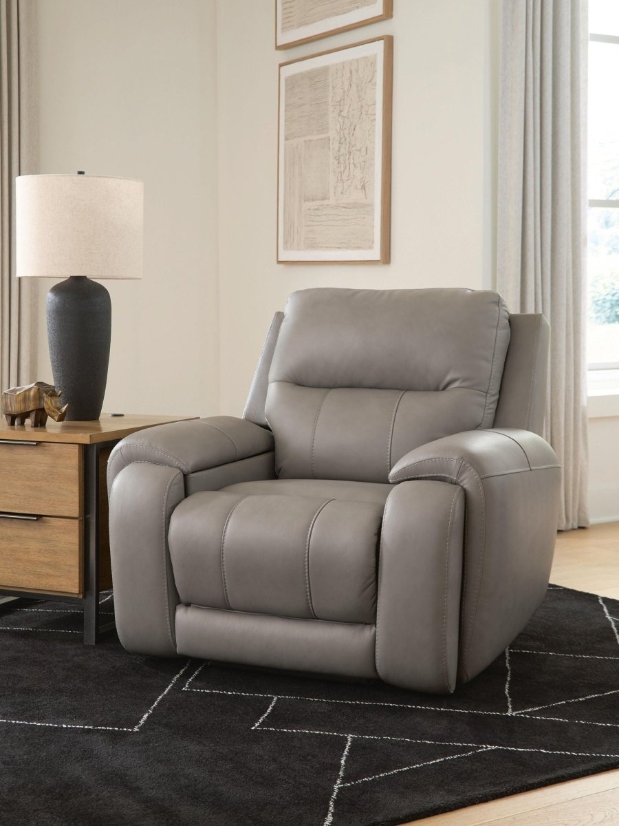 Real Moments - Power Recliner With Audio Seating - Ash Reclining Chairs by Signature Design by Ashley® - Walls Furniture & Mattress