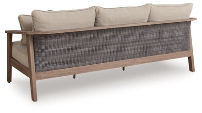 Harmony Headlands - Sofa With Cushion - Natural / Gray Sofas by Signature Design by Ashley® - Walls Furniture & Mattress